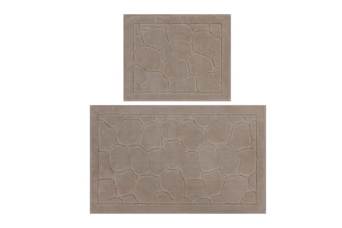 Mijölnir Juego de alfombrillas de baño Lino - Mink Multicolor
